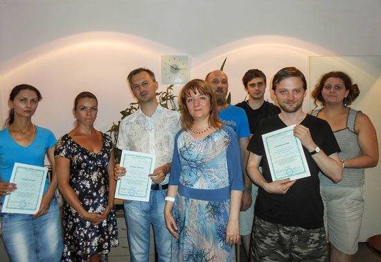 Группа по современному психоанализу после вручения Сертификатов Участника 